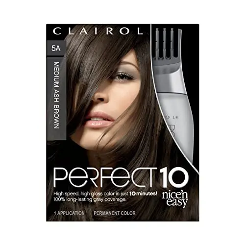 Clairol Perfect 10 hair color in Medium Ash Brown