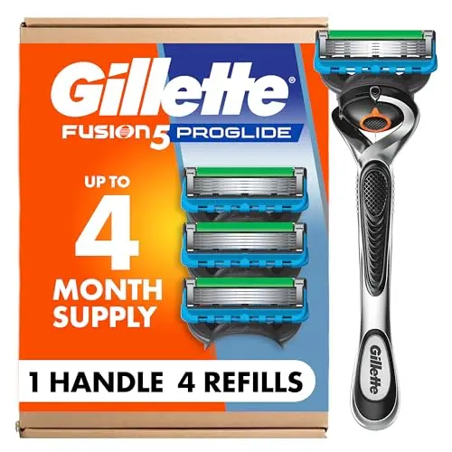 Gillette Fusion ProGlide men's razor with FlexBall handle and 5 blades
