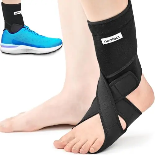 NEOFECT drop foot brace made of breathable neoprene material