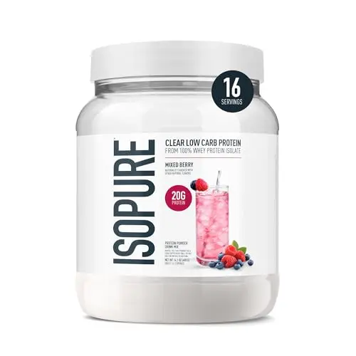 Isopure Clear Whey Isolate Mixed Berry protein powder