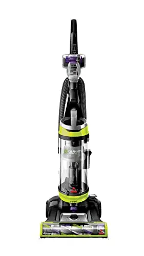 Bissell CleanView Swivel upright vacuum cleaning pet hair from stairs