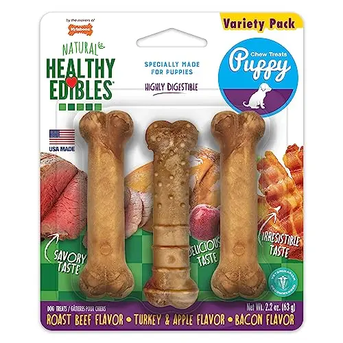 Nylabone Healthy Edibles variety pack for puppies