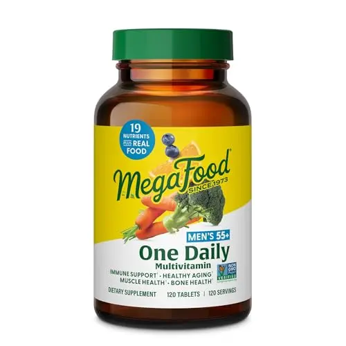 MegaFood Men's 55+ multivitamin bottle
