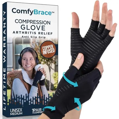 ComfyBrace copper compression gloves for arthritis