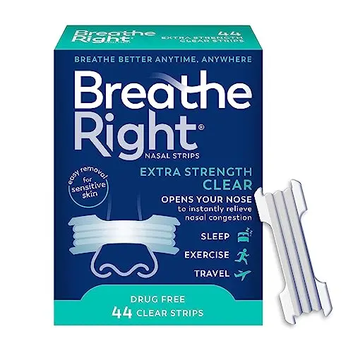 Breathe Right Extra Strength Clear nasal strips for snoring relief