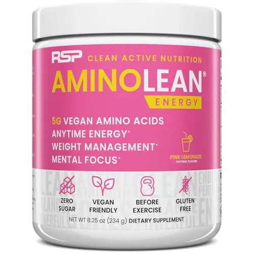 RSP NUTRITION AminoLean pre-workout powder with natural ingredients