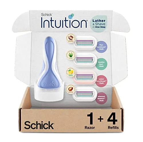 Schick Intuition razors variety pack with moisturizing bar and multiple refills