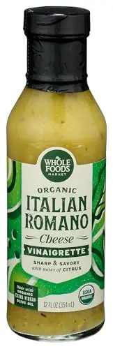 Whole Foods Market Organic Italian Romano Vinaigrette bottle