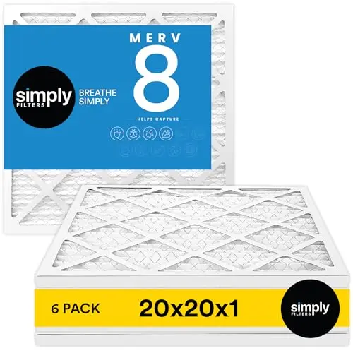 Simply 20x20x1 MERV 8 pleated air filter