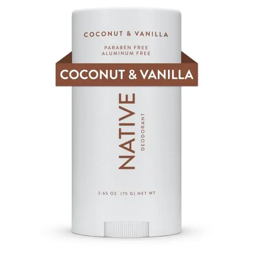 Native coconut and vanilla aluminum-free deodorant stick