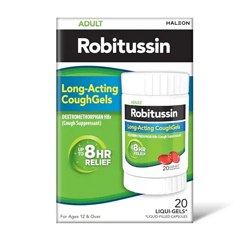 Robitussin 8 Hour Cough Liqui-gels bottle
