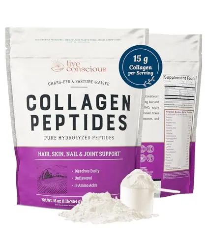 Live Conscious Collagen Peptides powder bag