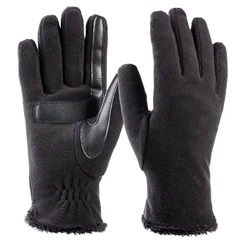 Isotoner Women's Stretch Fleece Touchscreen Cold Weather Gloves