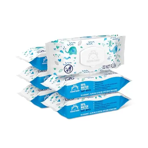 Mama Bear baby wipes showing Amazon value packaging