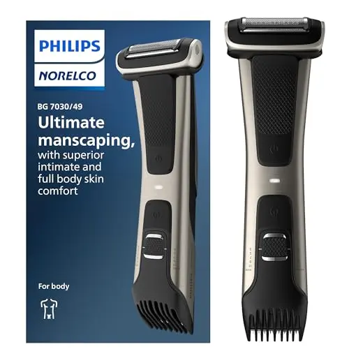 Philips Norelco Bodygroom 7000 electric body shaver with dual-sided head