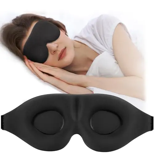 ZGGCD 3D contoured sleep mask with adjustable strap