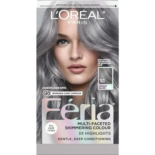 L'Oreal Feria Smokey Silver hair dye kit