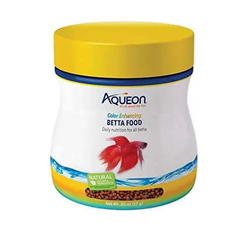 Aqueon color enhancing betta food pellets