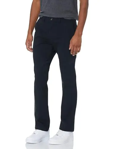 Amazon Essentials athletic-fit chino pants in black color