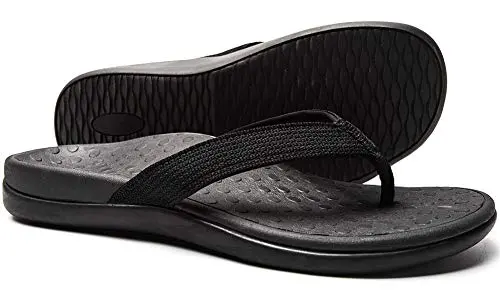 LLSOARSS women's flip flops with arch support