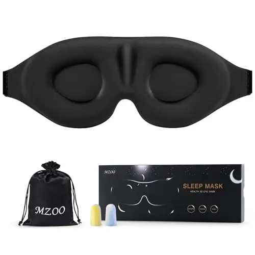 MZOO patented 3D sleeping mask for side sleepers