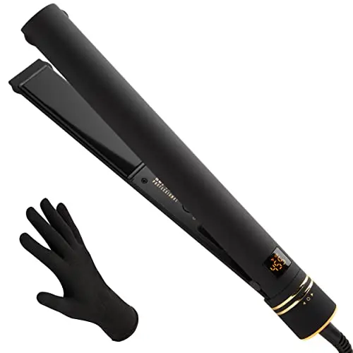 HOT TOOLS Black Gold ionic flat iron with digital display