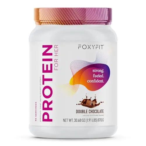 FoxyFit Protein for Her powder container