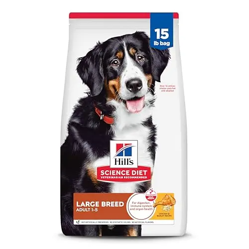 Hill's Science Diet Large Breed dog food bag with chicken and barley formula