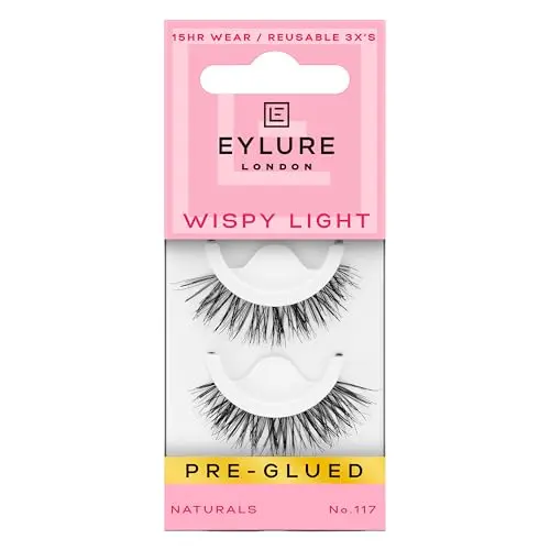 Eylure Pre-Glued false eyelashes with already applied adhesive for instant use