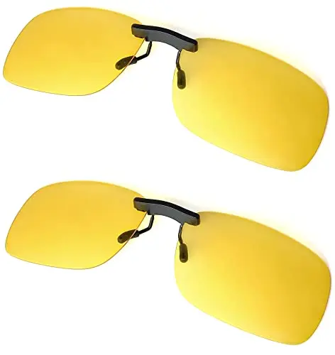 BLUE CUT clip on polarized night vision glasses for prescription wearers