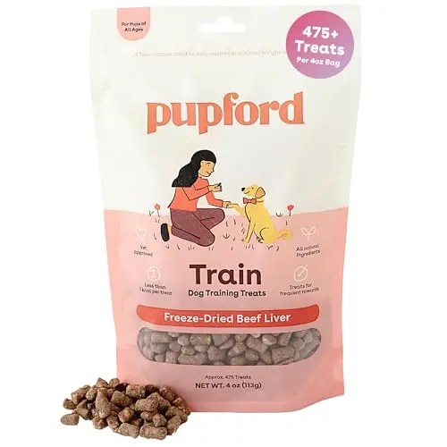 Pupford Freeze Dried Beef Liver Training Treats for Dogs