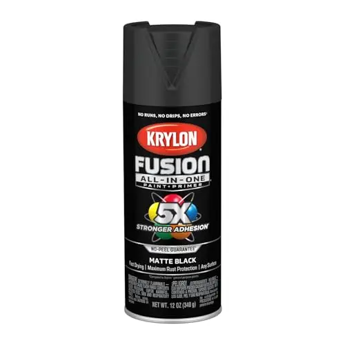 Krylon Fusion All-In-One spray paint in matte black