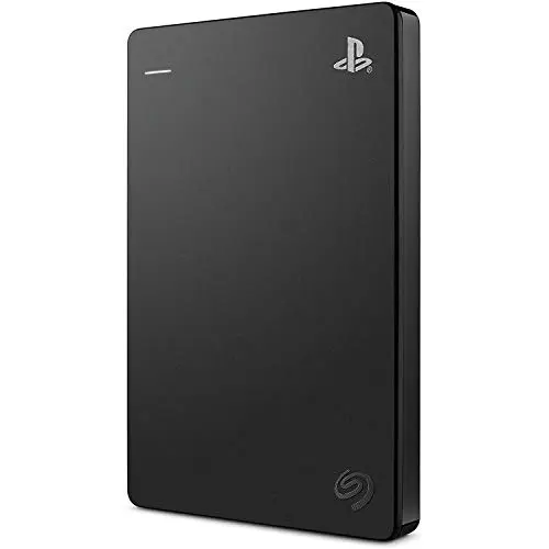 Seagate Game Drive for PS4 external hard drive with blue and black design