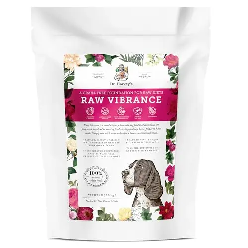 Dr. Harvey's Raw Vibrance dehydrated dog food mix in bag