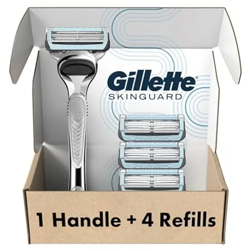 Gillette SkinGuard men's razor with SkinGuard technology for sensitive skin