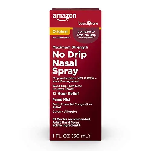Amazon Basic Care No Drip Nasal Spray standard version
