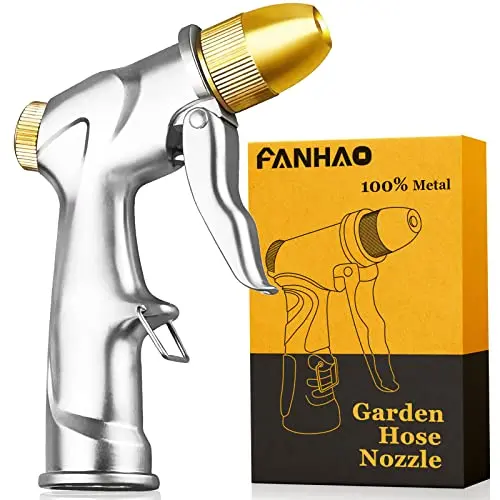 FANHAO zinc alloy garden hose nozzle with 4 spraying modes