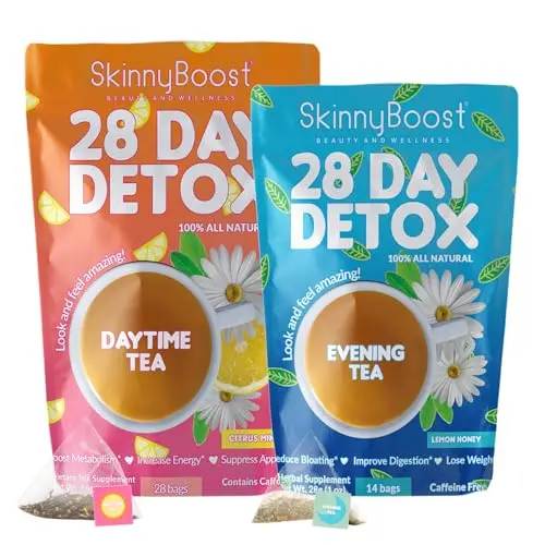Skinny Boost Detox Tea Kit with daytime and evening teas