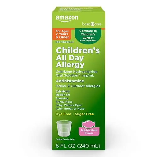 Amazon Basic Care children's allergy oral solution for pollen