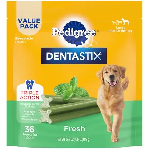 Pedigree Dentastix Large Breed dental treats in X-shape