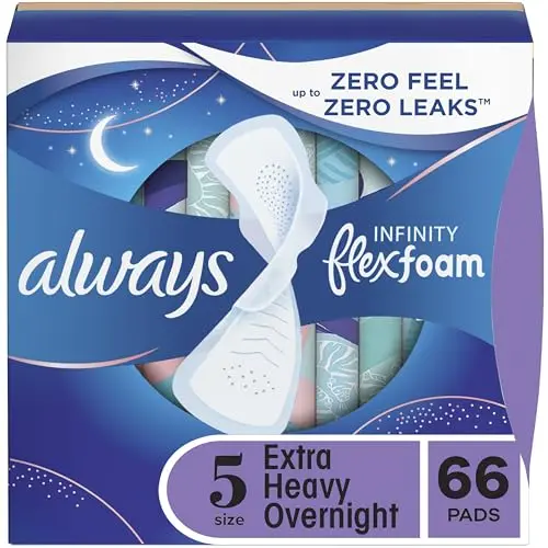 Always Infinity Extra Heavy Overnight Pad with FlexFoam technology