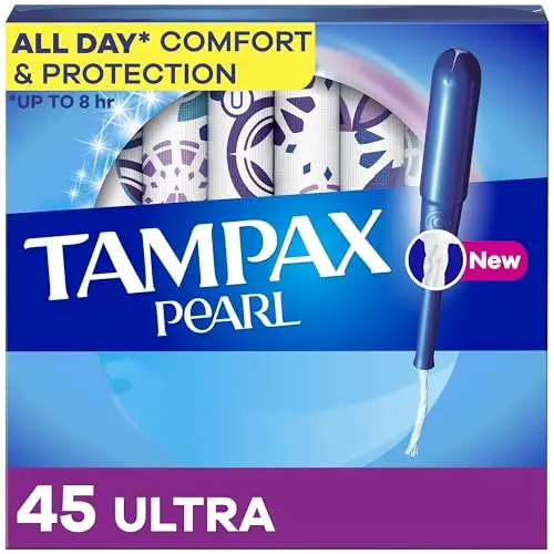 Tampax Pearl Ultra absorbency tampons with plastic applicator