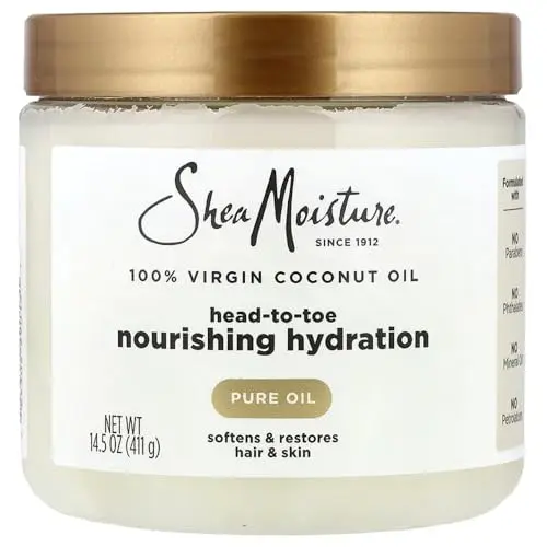 SheaMoisture 100% Extra Virgin Coconut Oil container