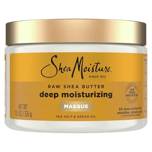 SheaMoisture Raw Shea Butter Deep Moisturizing Hair Masque jar