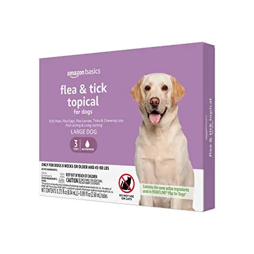 Amazon Basics flea and tick topical treatment for large dogs