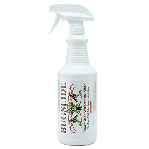 BugSlide Bug Remover spray bottle with detailing cloth