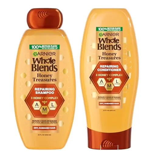 Garnier Whole Blends Honey Treasures shampoo and conditioner set with honey extracts