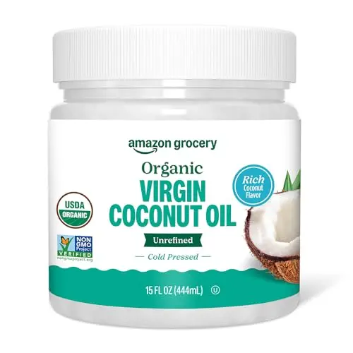 Amazon Grocery Organic Virgin Coconut Oil container