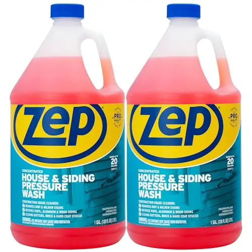 Zep concentrated house and siding cleaner for large areas