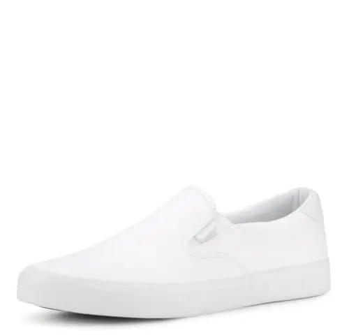 Lugz Clipper slip-on white canvas sneakers